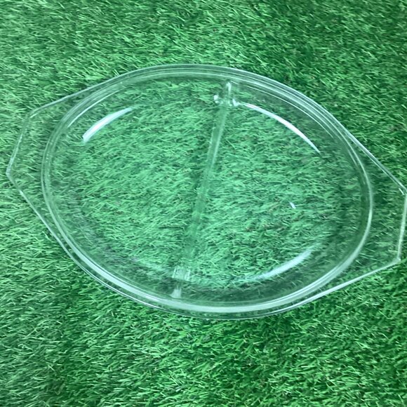 Vintage Pyrex Black Snowflake Oval Divided Serving Dish w/ Lid 1½ Qt. - Picture 16 of 16